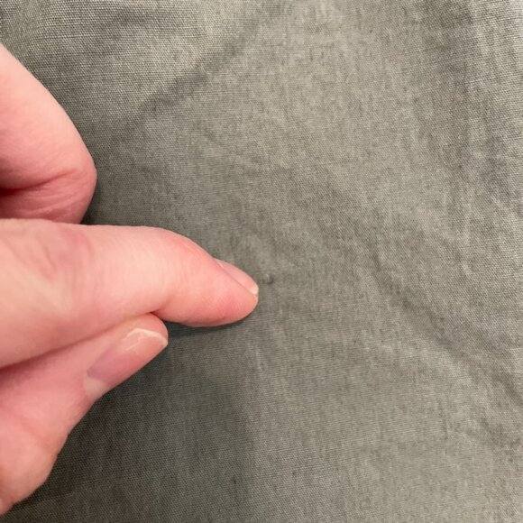 ANN TAYLOR LOFT Olive Green High Rise Drawstring Cotton Pull On Paperbag Shorts - Picture 13 of 15